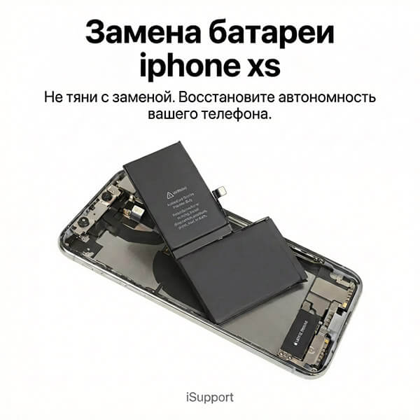 замена батарея iphone xs
